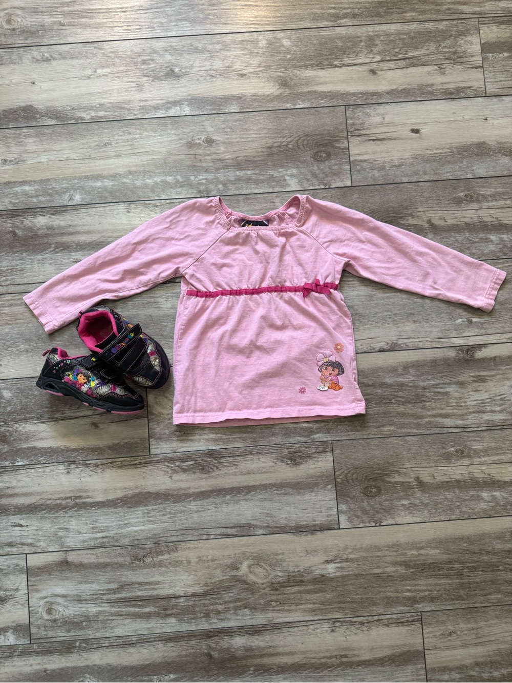 Dora the Explorer Pink Long Sleeve Top & Shoes